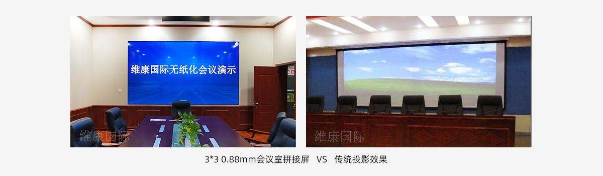 会议室大屏幕用拼接屏还是投影仪？